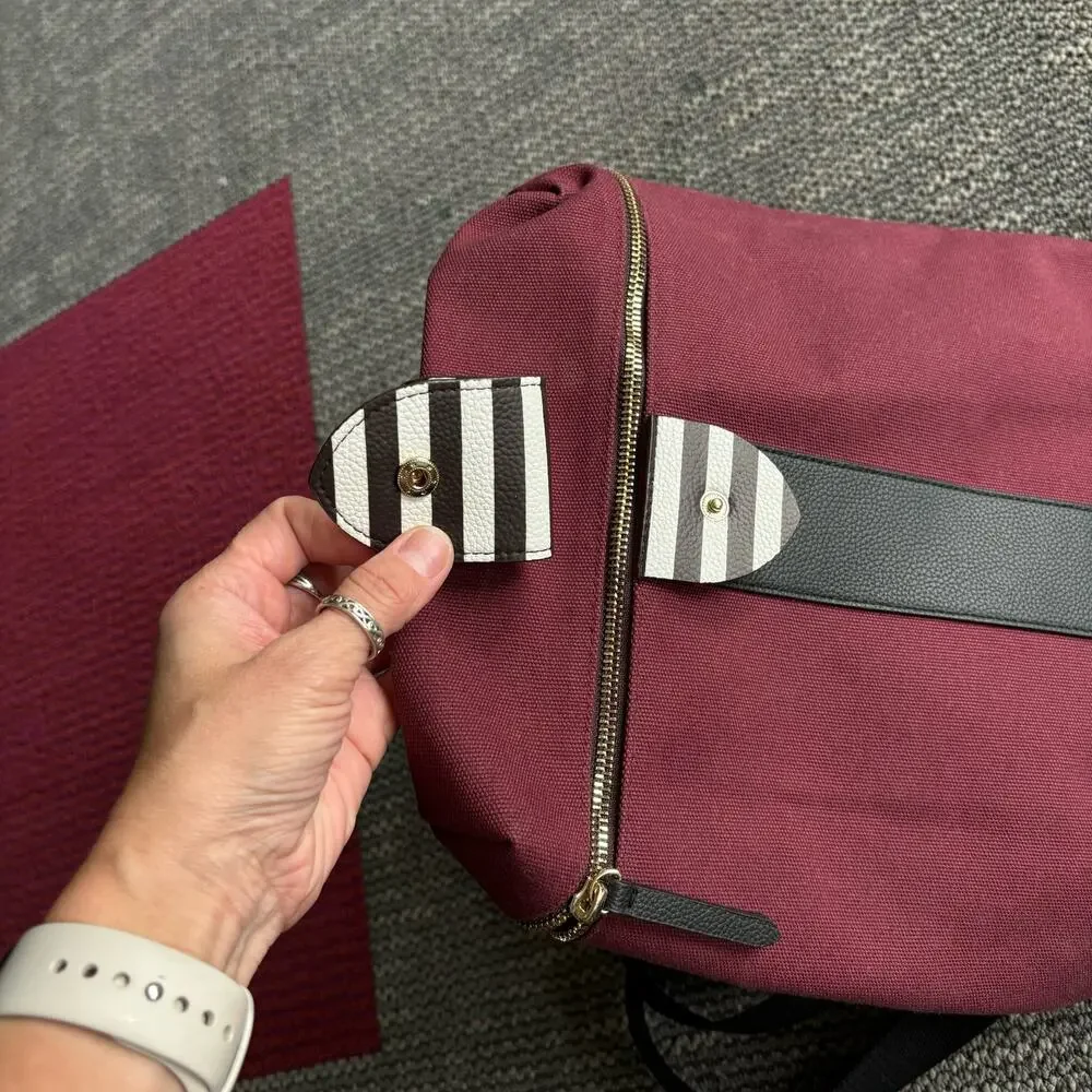 HENRI BENDEL NEW CANVAS PURSE BACKPACK CONVERTIBLE MEDIUM SIZE LIMITED EDITION